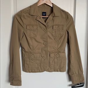 Like New Gap Khaki Safari Blazer
